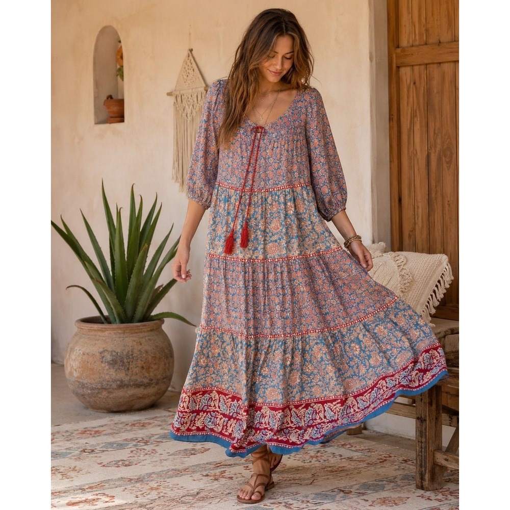Natural Life Boho Maxi Dress - Size Medium